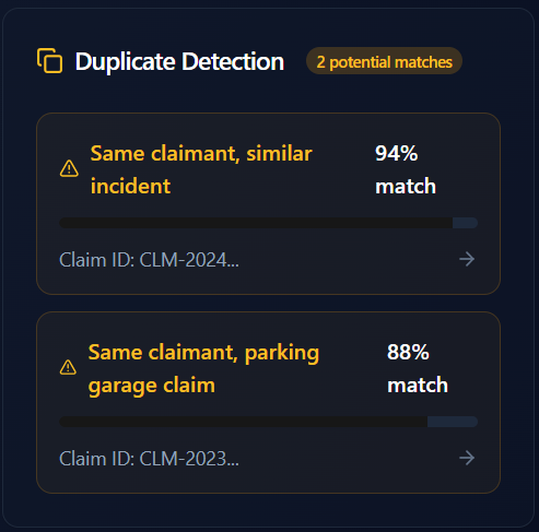 Duplicate Detection Screenshot