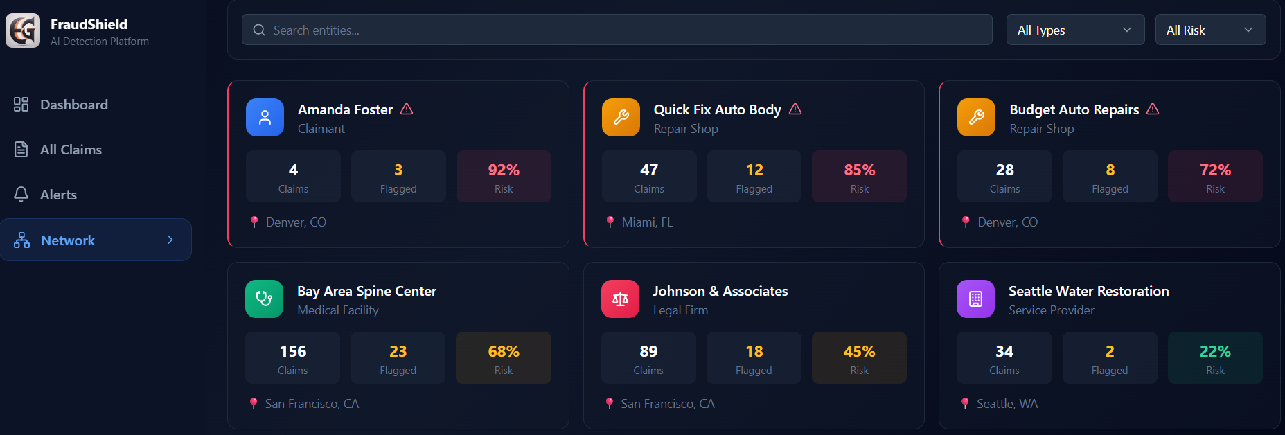Network & Behavioral Intelligence - Screenshot